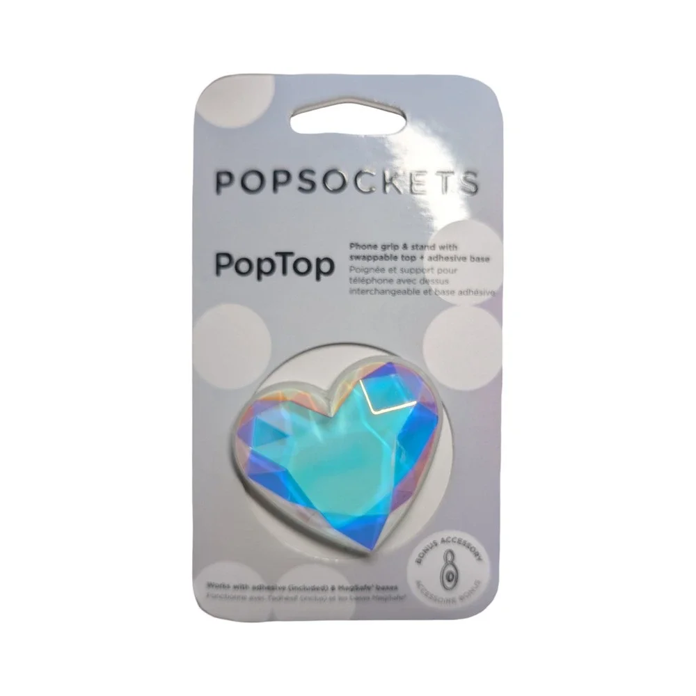 18-N PopSockets PopTop Grip & Stand Swappable Top Adhesive Base Heart